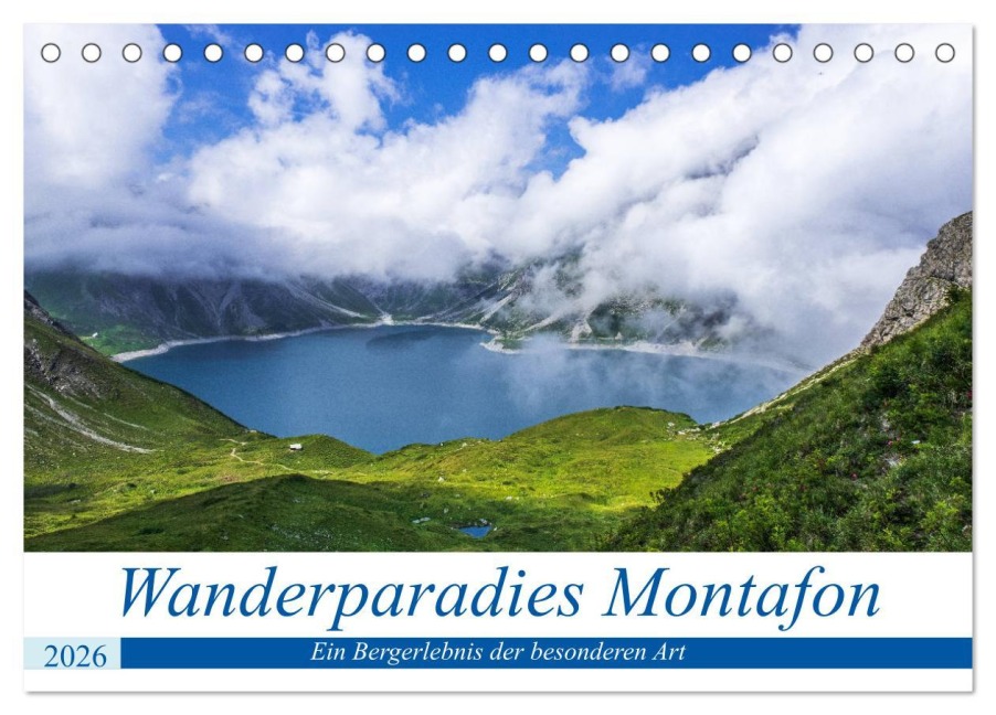 Wanderparadies Montafon (Tischkalender 2026 DIN A5 quer), CALVENDO Monatskalender - Birgit Matejka
