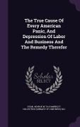 Cover-Bild zum Titel 'The True Cause Of Every American Panic, And Depression Of Labor And Business And The Remedy Therefor' von 'Dean George W'