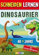 Cover-Bild zum Titel 'Schneiden Lernen ab 4 Jahre Dinosaurier' von 'HR Kiddos Press'