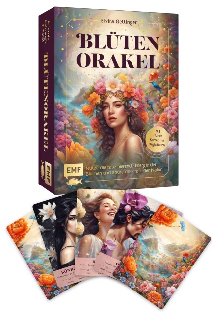 Orakel-Kartenset: Blütenorakel | Nutze die faszinierende Energie der Blumen und spüre die Kraft der Natur - Elvira Gettinger