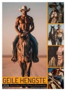 Cover-Bild zum Titel 'GEILE HENGSTE - Sexy Cowboys mit Ihren Pferden im Männerkalender (Wandkalender 2026 DIN A2 hoch), CALVENDO Monatskalender' von 'Mb Fotografie'