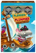 Ravensburger Kinderspiel 22342 - Planken-Plumpser - Wer zu viel riskiert, wird nass!! - Ein spannungsreiches Spiel für 2 bis 4 Kinder ab 5 Jahren - Florian Sirieix, Benoit Turpin