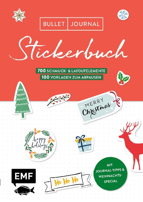 Bullet Journal - Stickerbuch Merry Christmas: 700 weihnachtliche Schmuckelemente - 