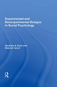 Cover-Bild zum Titel 'Experimental and Nonexperimental Designs in Social Psychology' von 'Abraham S. Ross'