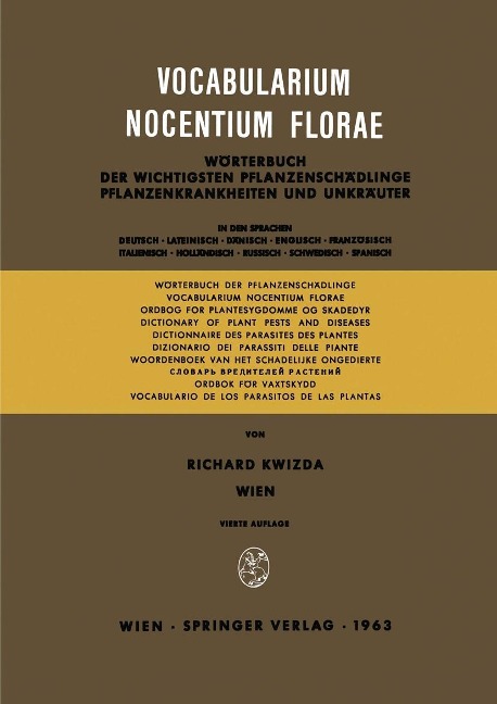 Vocabularium Nocentium Florae - Richard Kwizda