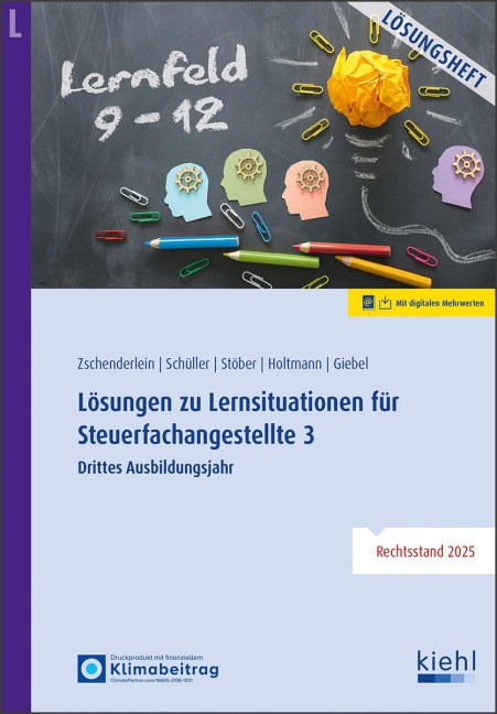 Lösungen zu Lernsituationen für Steuerfachangestellte 3 - Oliver Zschenderlein, Karin Schüller, Roswitha Stöber, Sabine Holtmann, Torsten Giebel