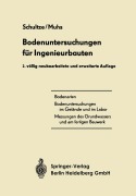 Cover-Bild zum Titel 'Bodenuntersuchungen für Ingenieurbauten' von 'Heinz Muhs, Edgar Schultze'