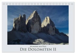 Cover-Bild zum Titel 'Wunder aus Fels - Die Dolomiten II (Tischkalender 2026 DIN A5 quer), CALVENDO Monatskalender' von 'Rick Janka'
