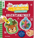 Das Adventskalender-Verbastelbuch für die Allerkleinsten. Schneiden und Kleben. Weihnachtskugeln. - Mimi Hecher