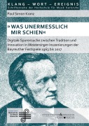 Cover-Bild zum Titel '»Was unermesslich mir schien«' von ''