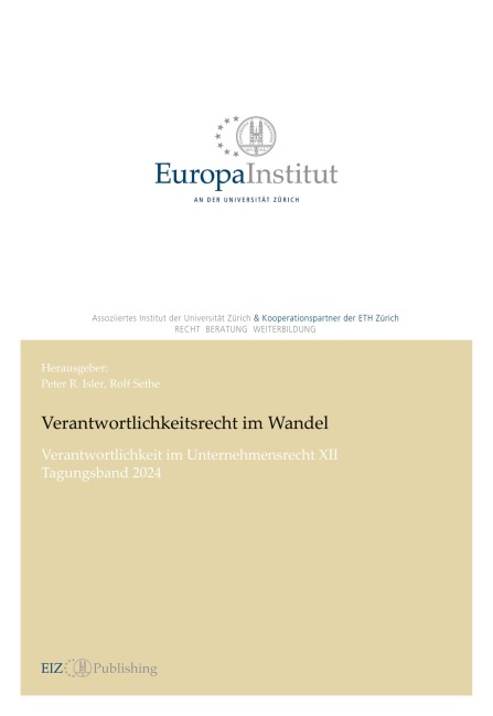 Verantwortlichkeitsrecht im Wandel - Rolf Sethe