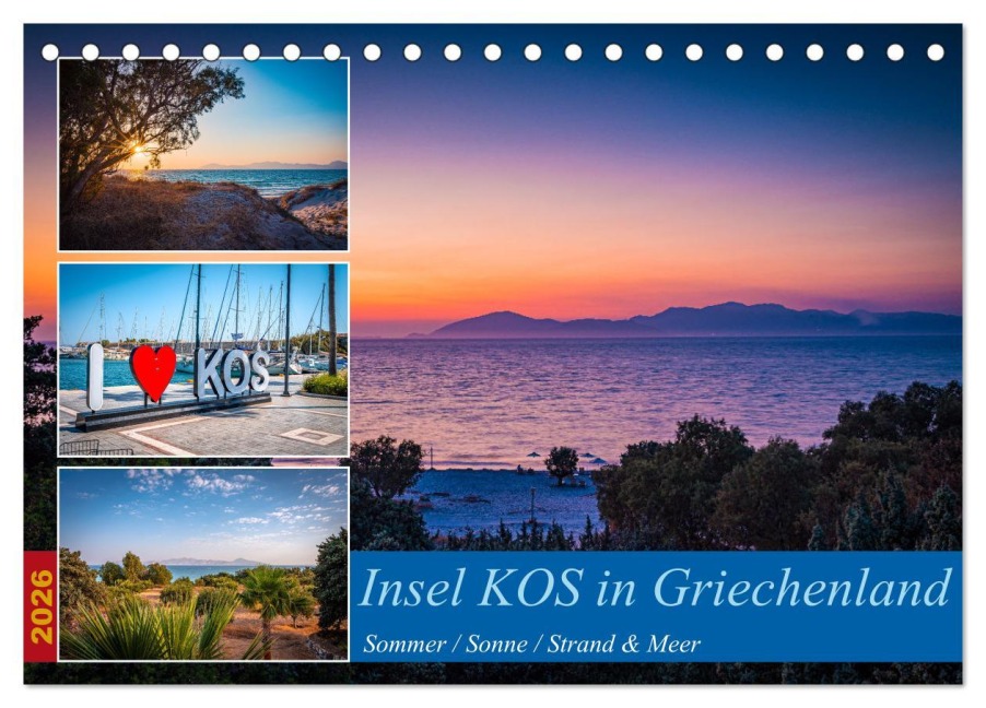 Insel Kos in Griechenland (Tischkalender 2026 DIN A5 quer), CALVENDO Monatskalender - Marcus Beckert Fotografie