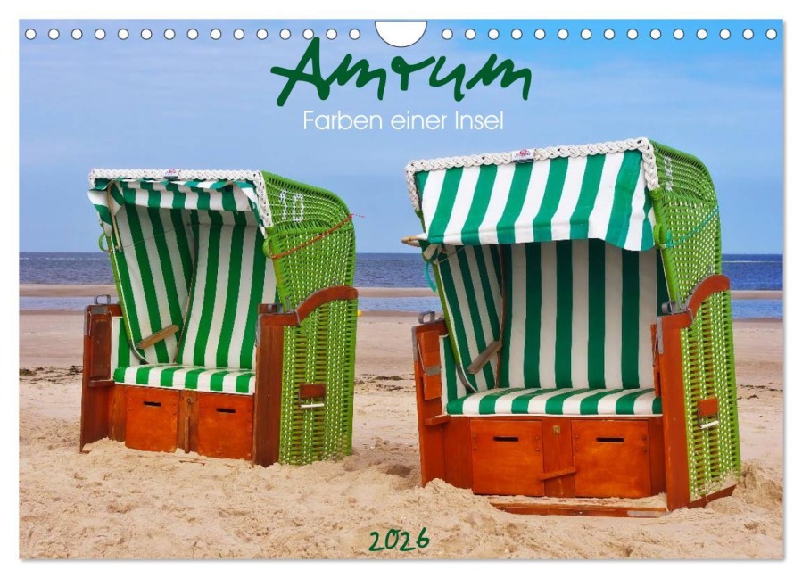 Amrum - Farben einer Insel (Wandkalender 2026 DIN A4 quer), CALVENDO Monatskalender - AD DESIGN Photo PhotoArt Dölling