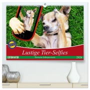 Lustige Tier-Selfies. Tierische Selbstportraits (hochwertiger Premium Wandkalender 2026 DIN A2 quer), Kunstdruck in Hochglanz - Elisabeth Stanzer
