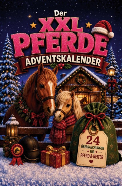 Der XXL Pferde-Adventskalender - 24 pferdestarke Überraschungen mit Ausmalbildern, Rätseln, Mitmachseiten, kuriosen Fakten und Weihnachtwissen - Frieda Frostbeule