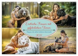Cover-Bild zum Titel 'Erotische Frauen mit gefährlichen Tieren (Wandkalender 2027 DIN A3 quer), CALVENDO Monatskalender' von 'Torsten Irmer'
