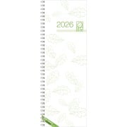 Cover-Bild zum Titel 'Vormerkbuch Recycling 2026 - Bürokalender 10,5x29,7 cm - 1 Woche auf 1 Seite - mit Drahtkammbindung - aus Recyclingpapier - Tischkalender - 718-0700' von ''