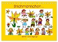 Strichmännchen... lustig und vergnügt (Tischkalender 2024 DIN A5 quer), CALVENDO Monatskalender - Sarnade Sarnade