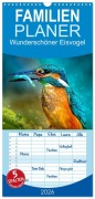 Familienplaner 2026 - Wunderschöner Eisvogel mit 5 Spalten (Wandkalender, 21 x 45 cm) CALVENDO - Peter Roder