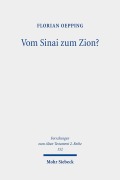 Cover-Bild zum Titel 'Vom Sinai zum Zion?' von 'Florian Oepping'