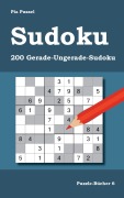 Cover-Bild zum Titel 'Sudoku 200 Gerade-Ungerade-Sudoku' von 'Pia Pussel'