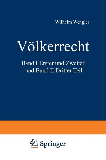 Völkerrecht - Wilhelm Wengler