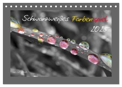 Schwarzweißes Farbenspiel 2025 (Tischkalender 2025 DIN A5 quer), CALVENDO Monatskalender - Rolf Pötsch