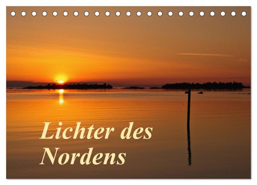 Lichter des Nordens (Tischkalender 2026 DIN A5 quer), CALVENDO Monatskalender - Anja Ergler