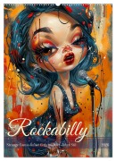 Cover-Bild zum Titel 'Rockabilly. Strange Comic-Kunst Girls im 50er-Jahre Stil (Wandkalender 2026 DIN A2 hoch), CALVENDO Monatskalender' von 'Rose Hurley'