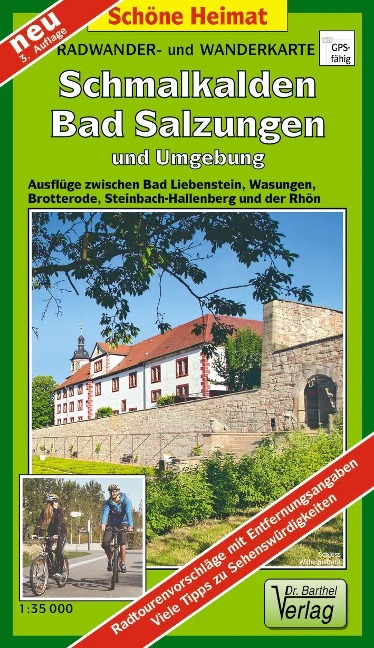 Schmalkalden, Bad Salzungen und Umgebung 1 : 35 000 Radwander- und Wanderkarte - 