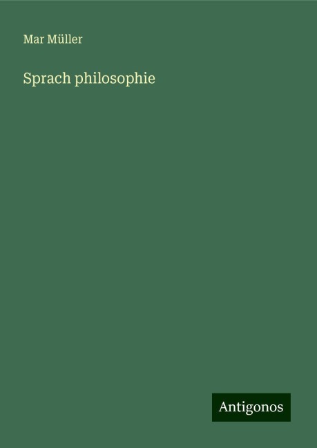 Sprach philosophie - Mar Müller