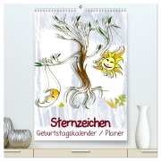 Cover-Bild zum Titel 'Sternzeichen ¿ Geburtstagskalender / Planer (hochwertiger Premium Wandkalender 2026 DIN A2 hoch), Kunstdruck in Hochglanz' von 'Elisabeth Stanzer'