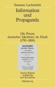 Cover-Bild zum Titel 'Information und Propaganda' von 'Susanne Lachenicht'