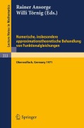 Cover-Bild zum Titel 'Numerische, insbesondere approximationstheoretische Behandlung von Funktionalgleichungen' von ''