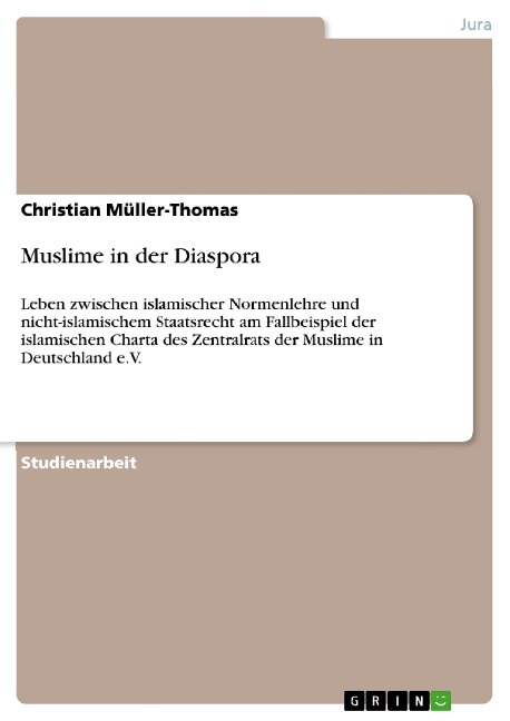 Muslime in der Diaspora - Christian Müller-Thomas