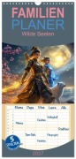 Cover-Bild zum Titel 'Familienplaner 2027 - Wilde Seelen mit 5 Spalten (Wandkalender, 21 x 45 cm) CALVENDO' von 'Liam Blue'
