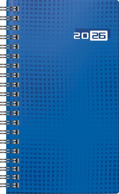 rido/idé 7016907026 | Taschenkalender Mod. Taschenplaner int. 2026 | A6, Papier, blau - 