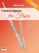 Cover-Bild zum Titel '11 Duets for Beginners for Flute' von 'Matthias Petzold'