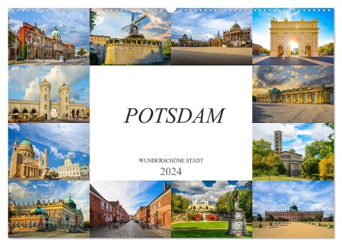 Potsdam Wunderschöne Stadt (Wandkalender 2024 DIN A2 quer), CALVENDO Monatskalender - Dirk Meutzner