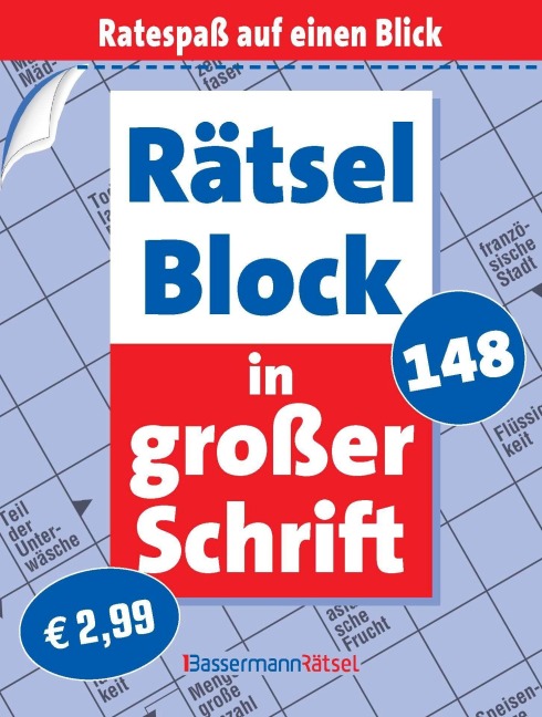 Rätselblock in großer Schrift 148 (5 Exemplare à 2,99 EUR) - Eberhard Krüger