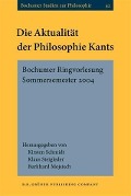 Cover-Bild zum Titel 'Die Aktualitat der Philosophie Kants' von ''