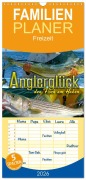 Familienplaner 2026 - Anglerglück - den Fisch am Haken mit 5 Spalten (Wandkalender, 21 x 45 cm) CALVENDO - Renate Utz