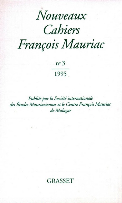 Nouveaux cahiers François Mauriac n°03 - François Mauriac
