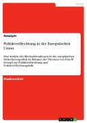 Cover-Bild zum Titel 'Politikverflechtung in der Europäischen Union' von ''