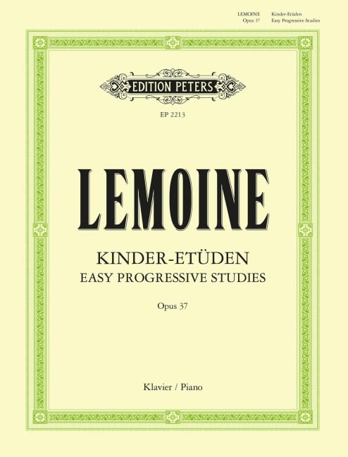 Kinder-Etüden op. 37 - Antoine-Henry Lemoine