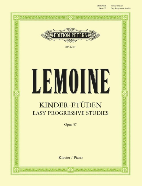 Kinder-Etüden op. 37 - Antoine-Henry Lemoine