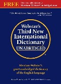 Cover-Bild zum Titel 'Webster's Third New International Dictionary, Unabridged' von ''