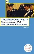 Cover-Bild zum Titel 'Ein einfacher Fall' von 'Leonardo Sciascia'
