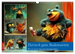 Cover-Bild zum Titel 'Tierisch gute Redensarten (Wandkalender 2026 DIN A3 quer), CALVENDO Monatskalender' von 'Steffen Gierok-Latniak'