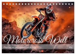Cover-Bild zum Titel 'Motorcross Welt (Tischkalender 2026 DIN A5 quer), CALVENDO Monatskalender' von 'Steffen Gierok-Latnaik'
